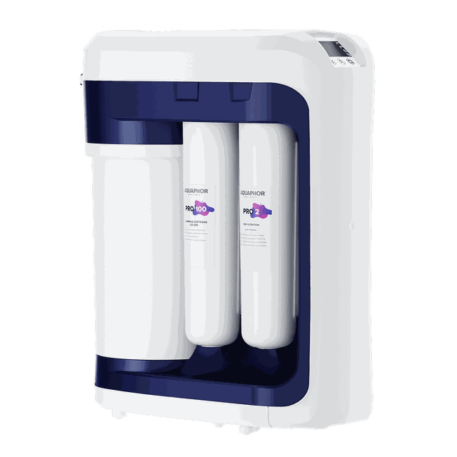 AQUAPHOR RO-202S Pro, inteligentny system odwróconej osmozy z pompą i pomiarem TDS